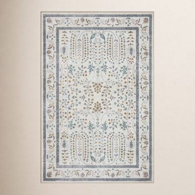 Rifle Paper Co. x Loloi Wisteria Cream Floral Rug & Reviews